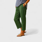 Otýlie - Letní Kalhoty z Lnu a Bavlny