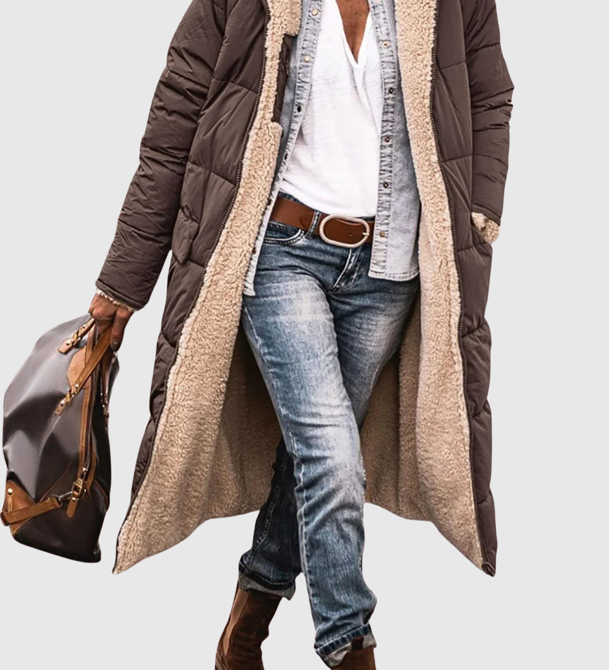 Inka | Teplá prošívaná bunda s kapucí