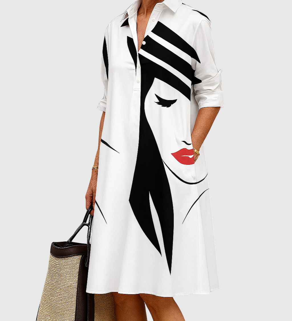 Leonie - Elegantní šaty s uměleckým nádechem pro výjimečné příležitosti