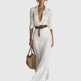 Svatava - Dlouhé šaty s límečkem