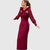 TIANA - ELEGANTNÍ MIDI ŠATY