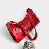 Valerie - Lesklá kožená taška přes rameno