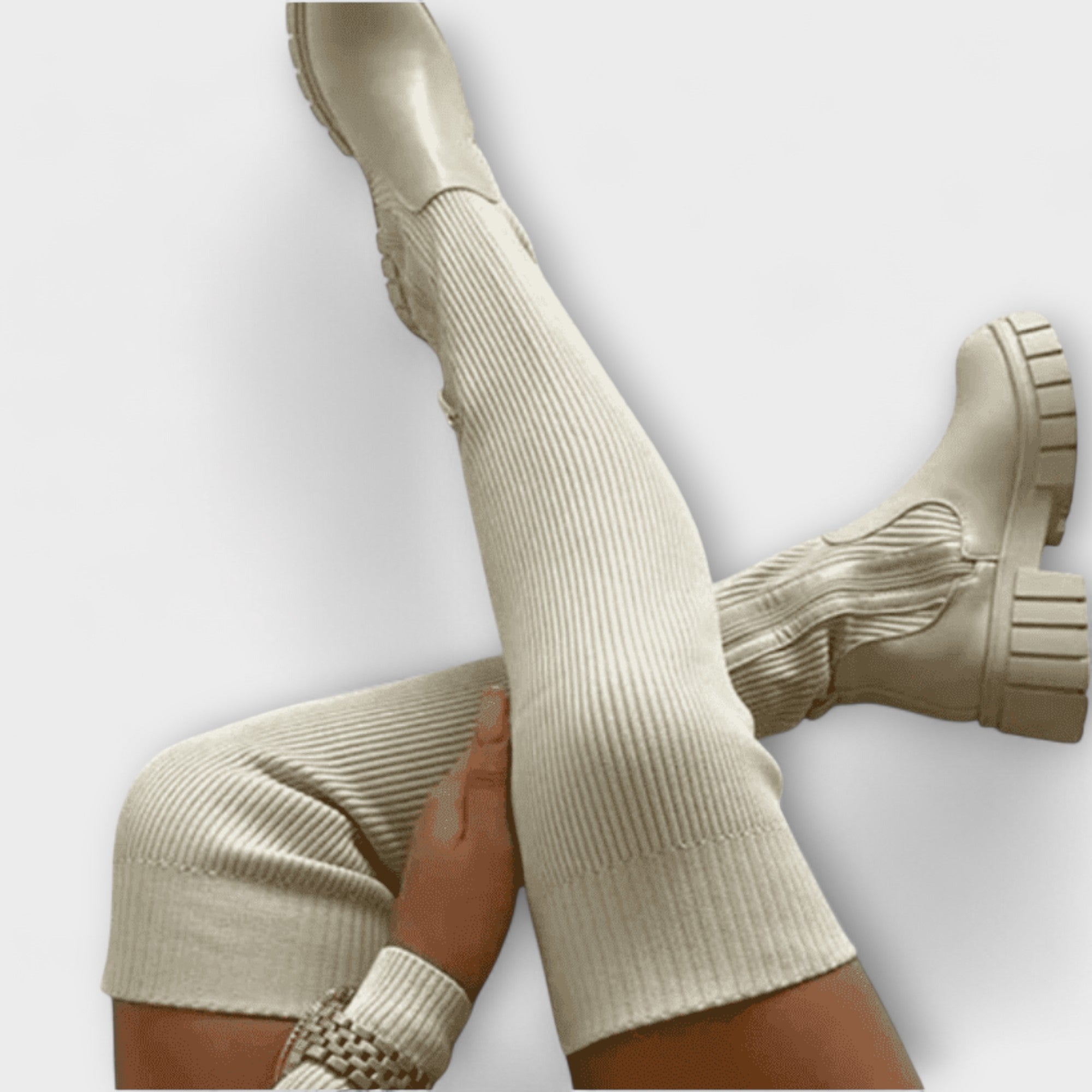 Lureva - Overknee boty s robustní podrážkou