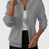 Lena™ - Mikina s kapucí a zipem