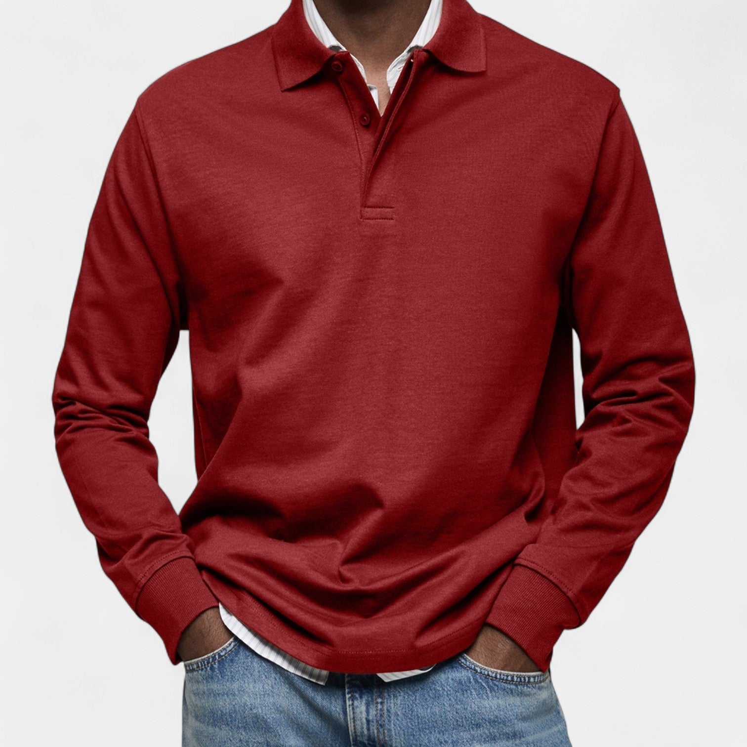 Tomáš – Elegantní penské polo s dlouhým rukávem