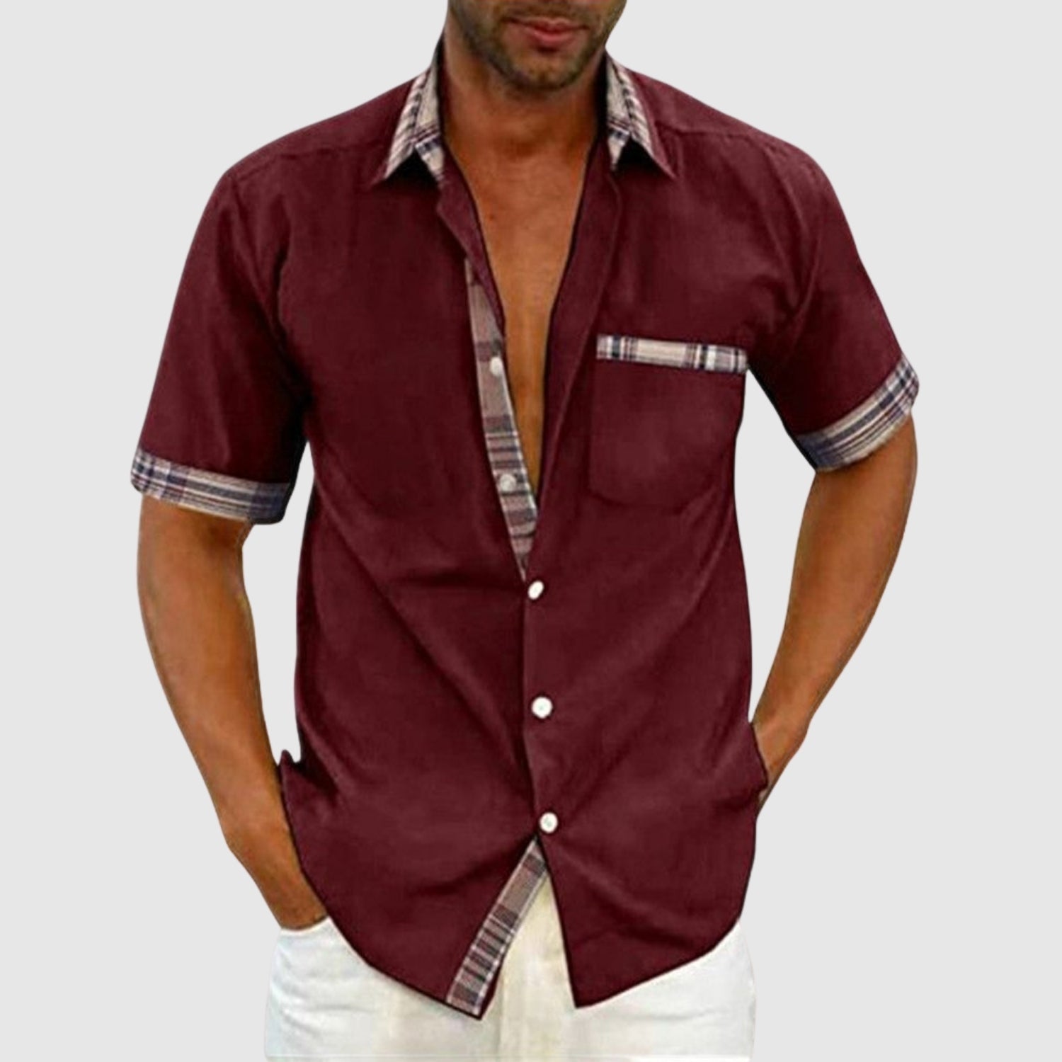 Milan | Ležérní košile s krátkým rukávem