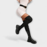 Lureva - Overknee boty s robustní podrážkou