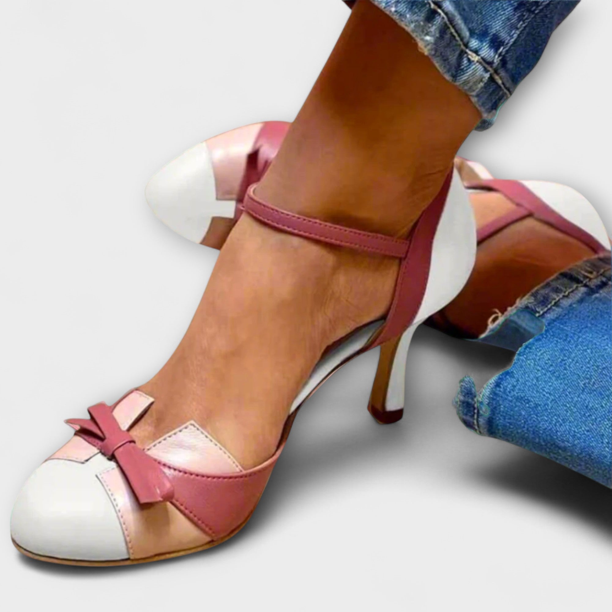 Lisette - Ortopedické sandály s retro podpatkem