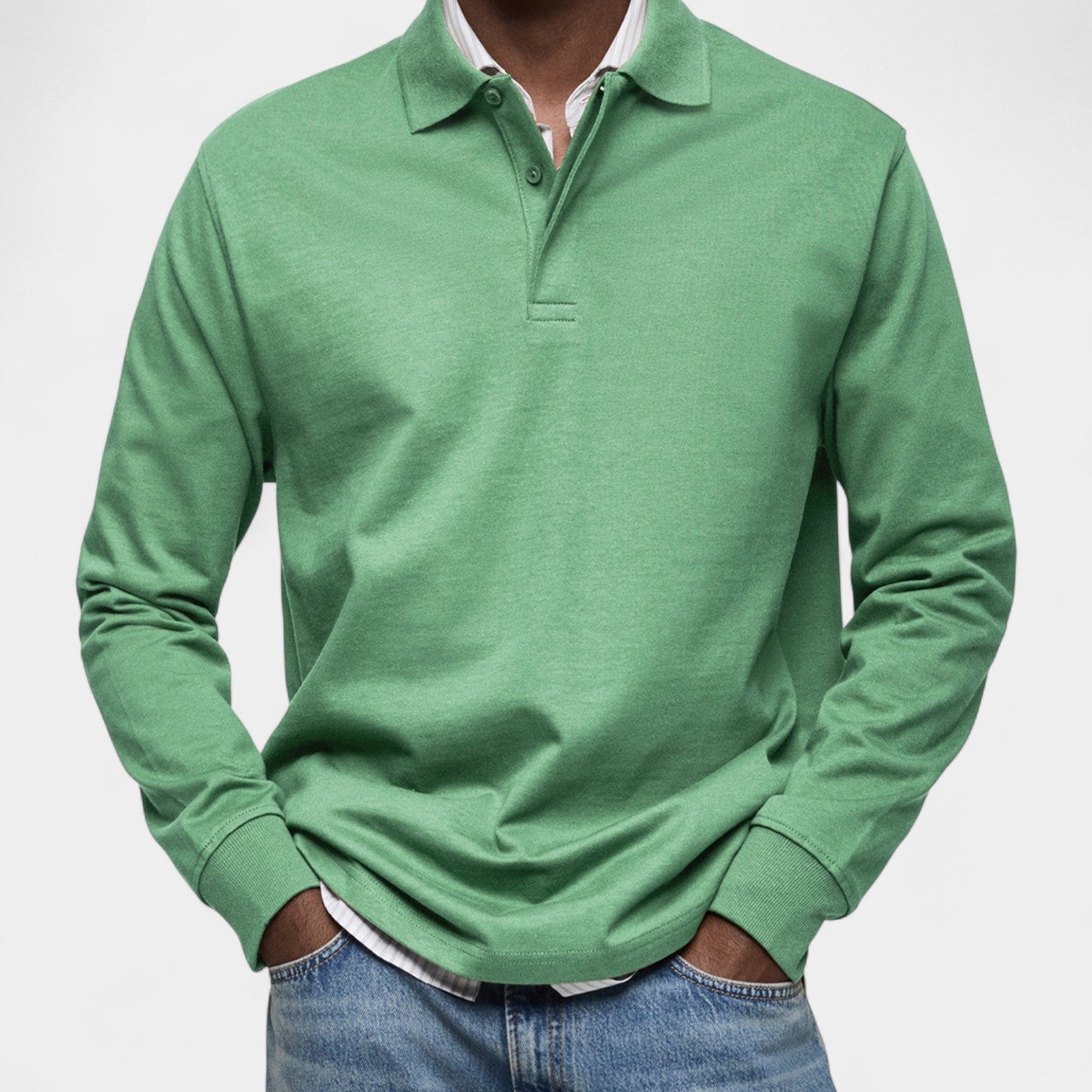 Tomáš – Elegantní penské polo s dlouhým rukávem