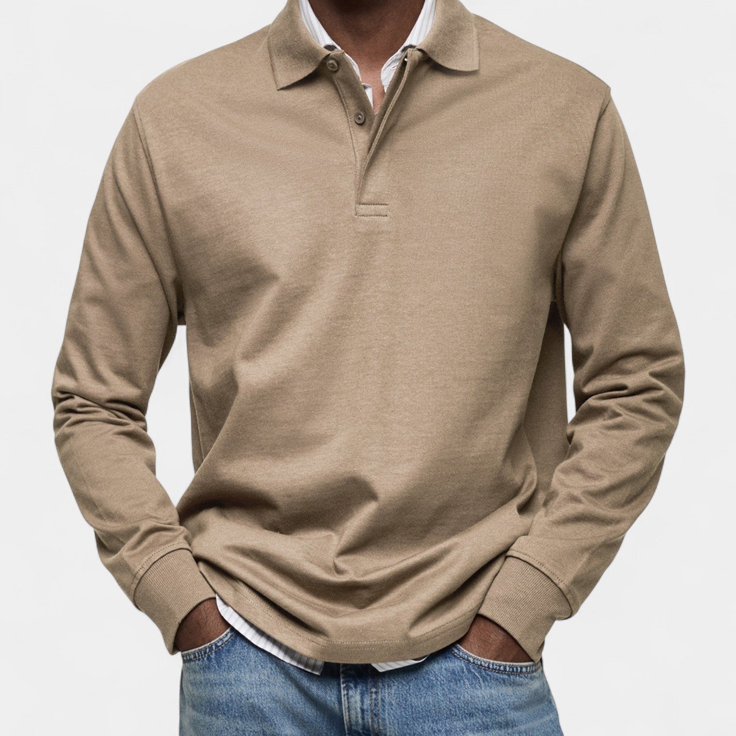 Tomáš – Elegantní penské polo s dlouhým rukávem