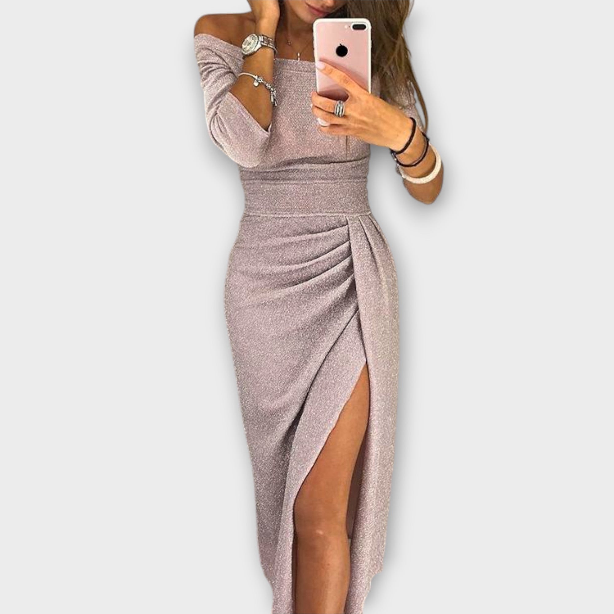 Marika - Elegantní šaty s odhalenými rameny