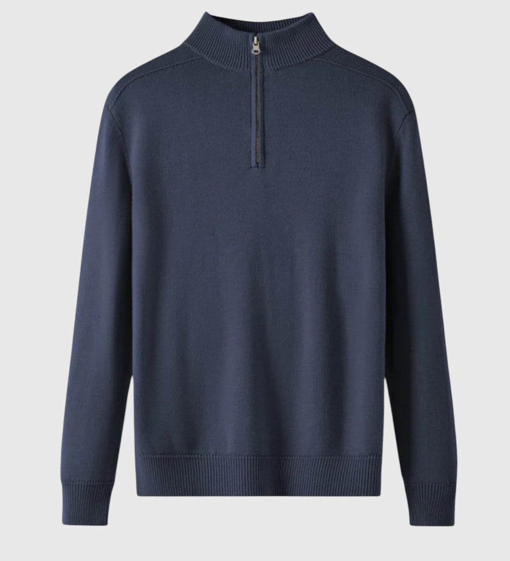 Perla- Svetr s zipem z merino vlny Capri