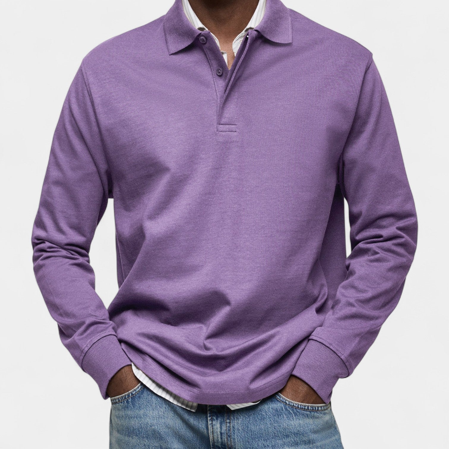 Tomáš – Elegantní penské polo s dlouhým rukávem