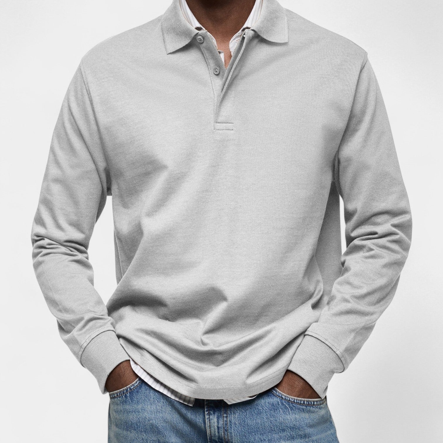 Tomáš – Elegantní penské polo s dlouhým rukávem