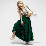 Elegantní Sukně s Tylovou Dekorativní Detail