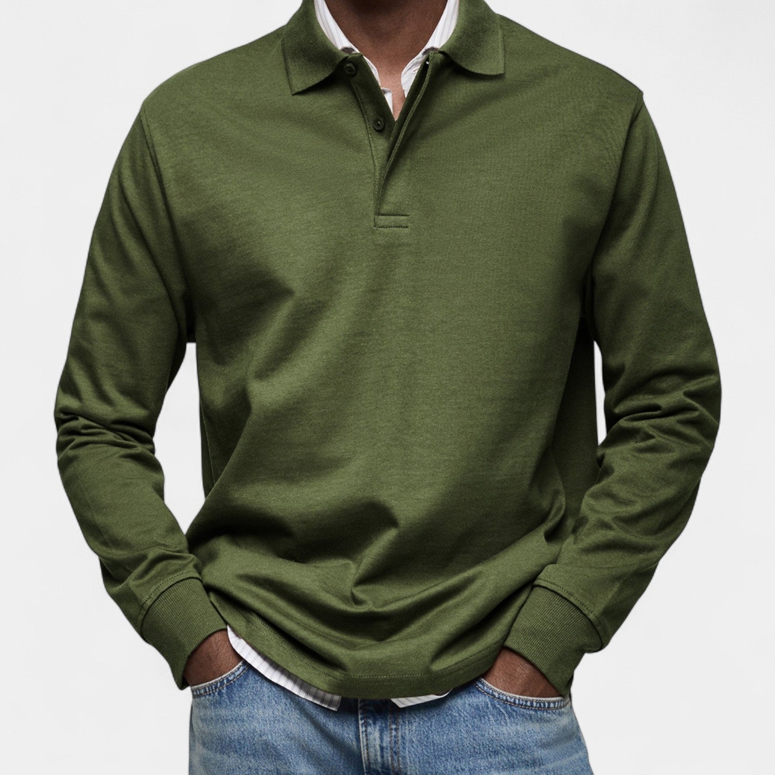 Tomáš – Elegantní penské polo s dlouhým rukávem