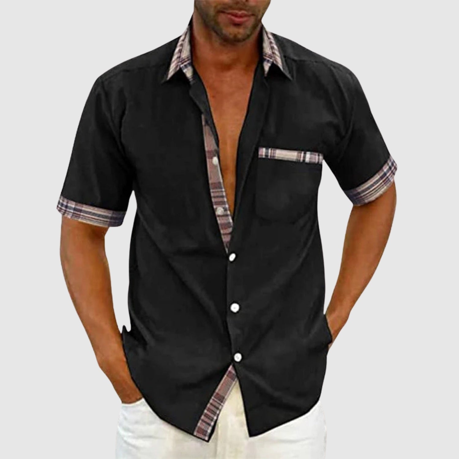 Milan | Ležérní košile s krátkým rukávem