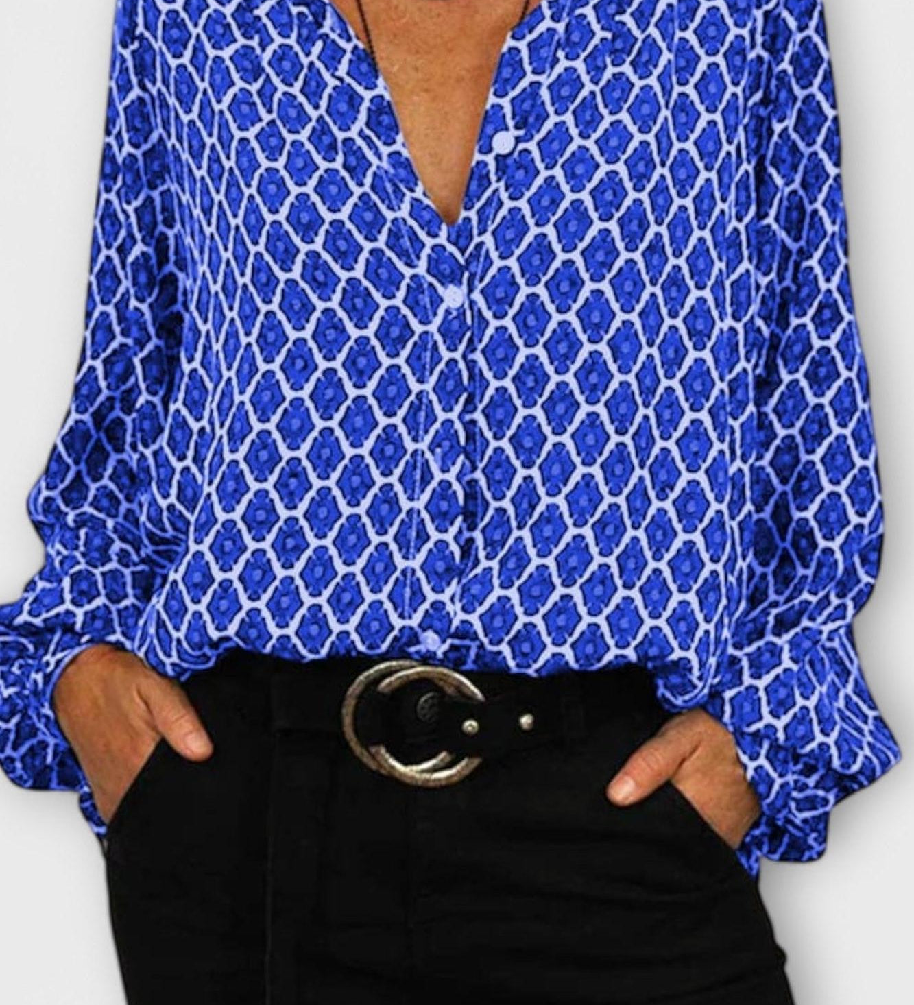 Beatriz - Stylová košile s V-výstřihem