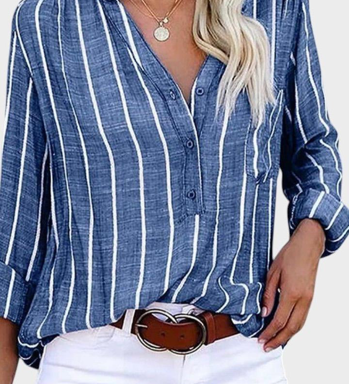 Débora - Ručně vyráběná pruhovaná košile