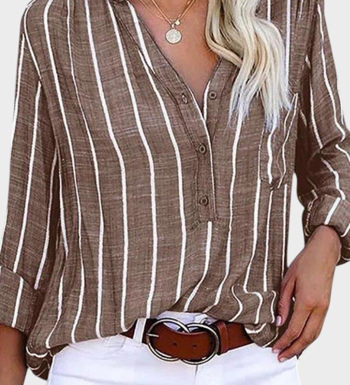 Débora - Ručně vyráběná pruhovaná košile