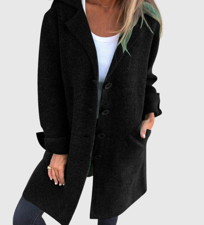 Léonie | Uvolněný dlouhý podzimní kabát