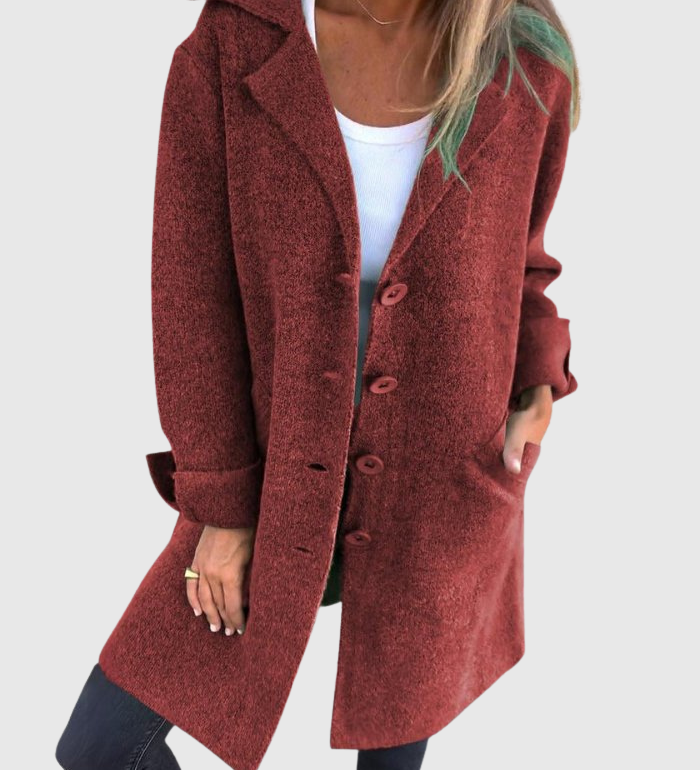 Léonie | Uvolněný dlouhý podzimní kabát