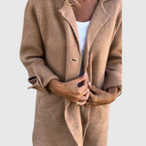 Léonie | Uvolněný dlouhý podzimní kabát