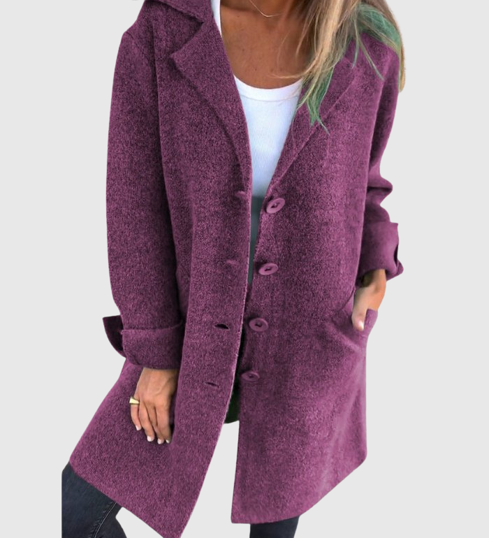 Léonie | Uvolněný dlouhý podzimní kabát