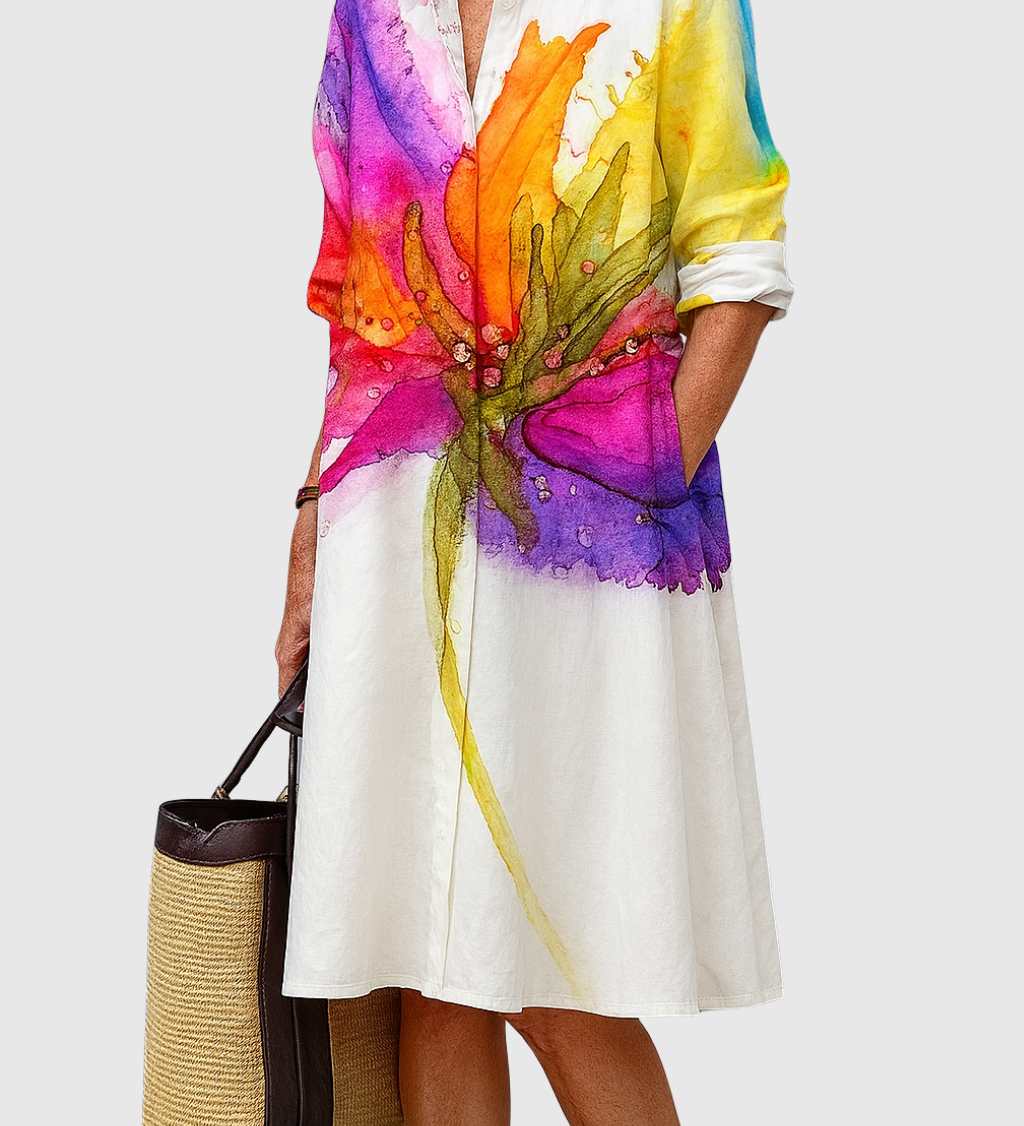 Leonie - Elegantní šaty s uměleckým nádechem pro výjimečné příležitosti