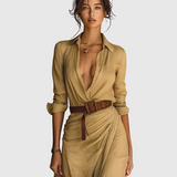 Svatava - Dlouhé šaty s límečkem