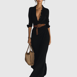 Svatava - Dlouhé šaty s límečkem