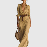 Svatava - Dlouhé šaty s límečkem