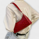 Valerie - Lesklá kožená taška přes rameno