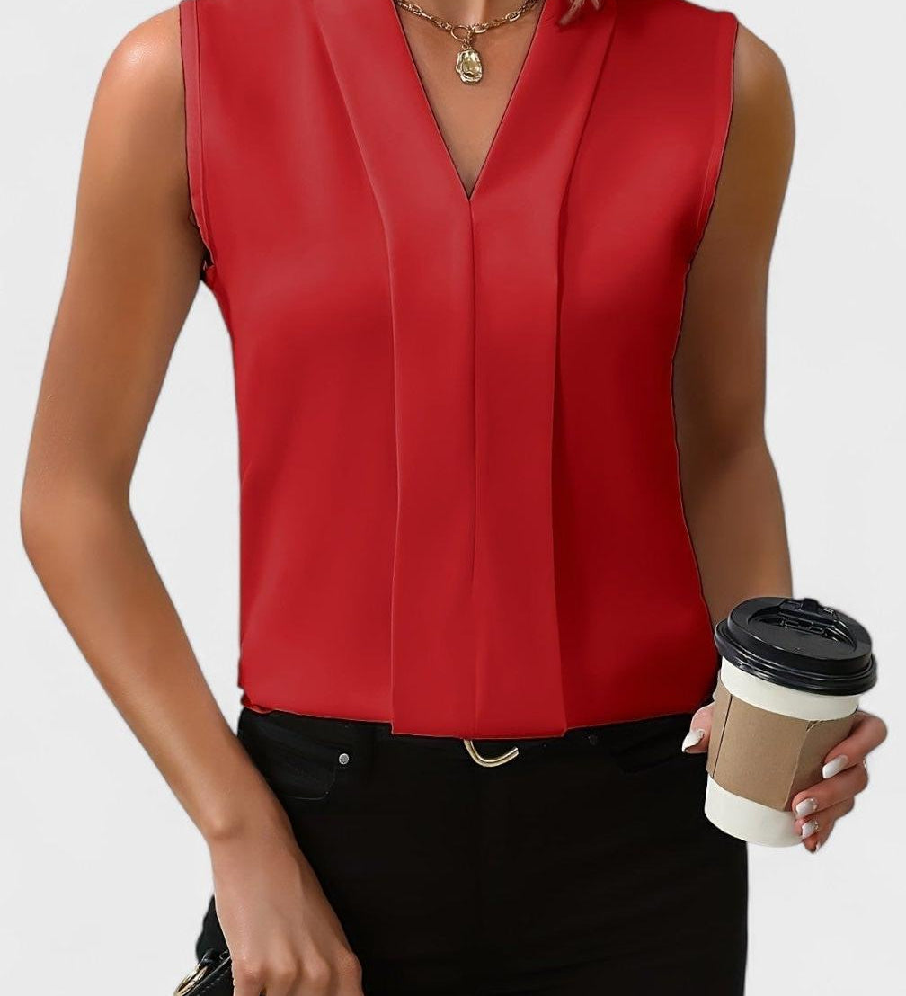 Julia - Mankadeton top s V-výstřihem