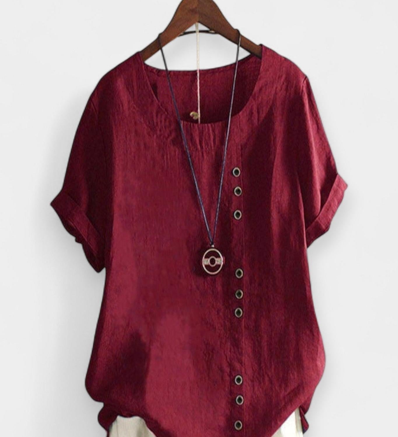 Krátký rukáv s knoflíky