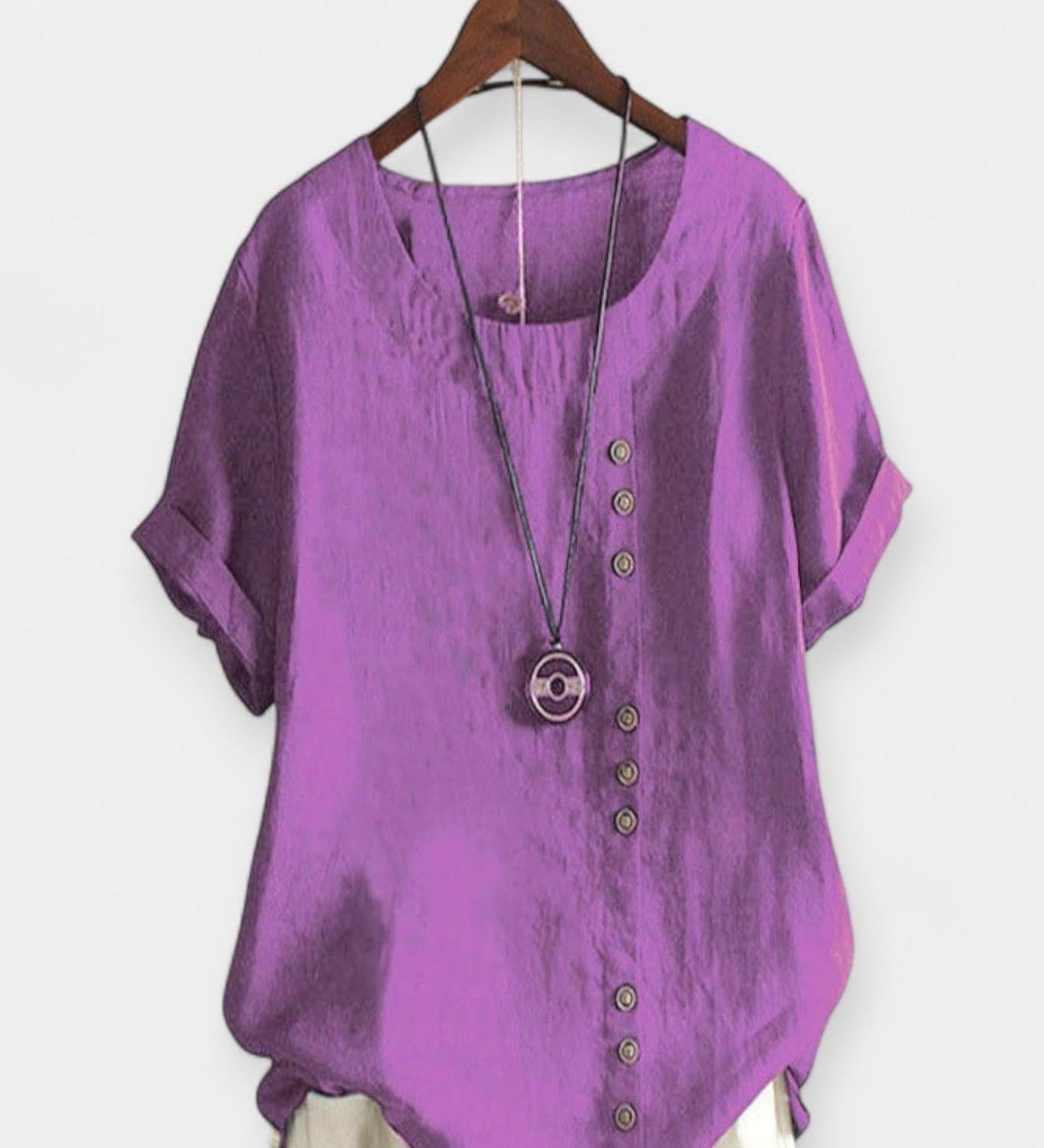 Krátký rukáv s knoflíky