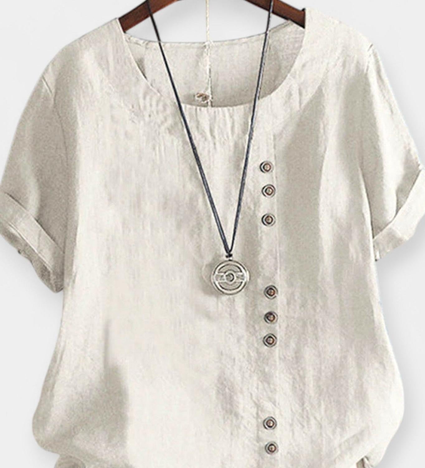 Krátký rukáv s knoflíky