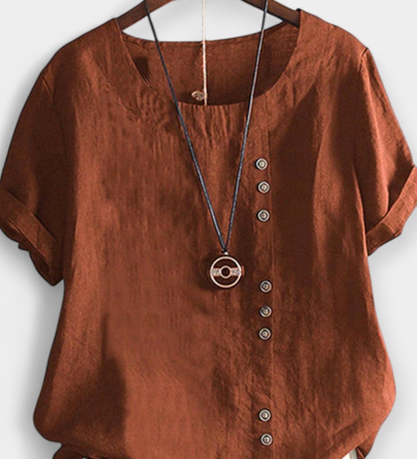 Krátký rukáv s knoflíky