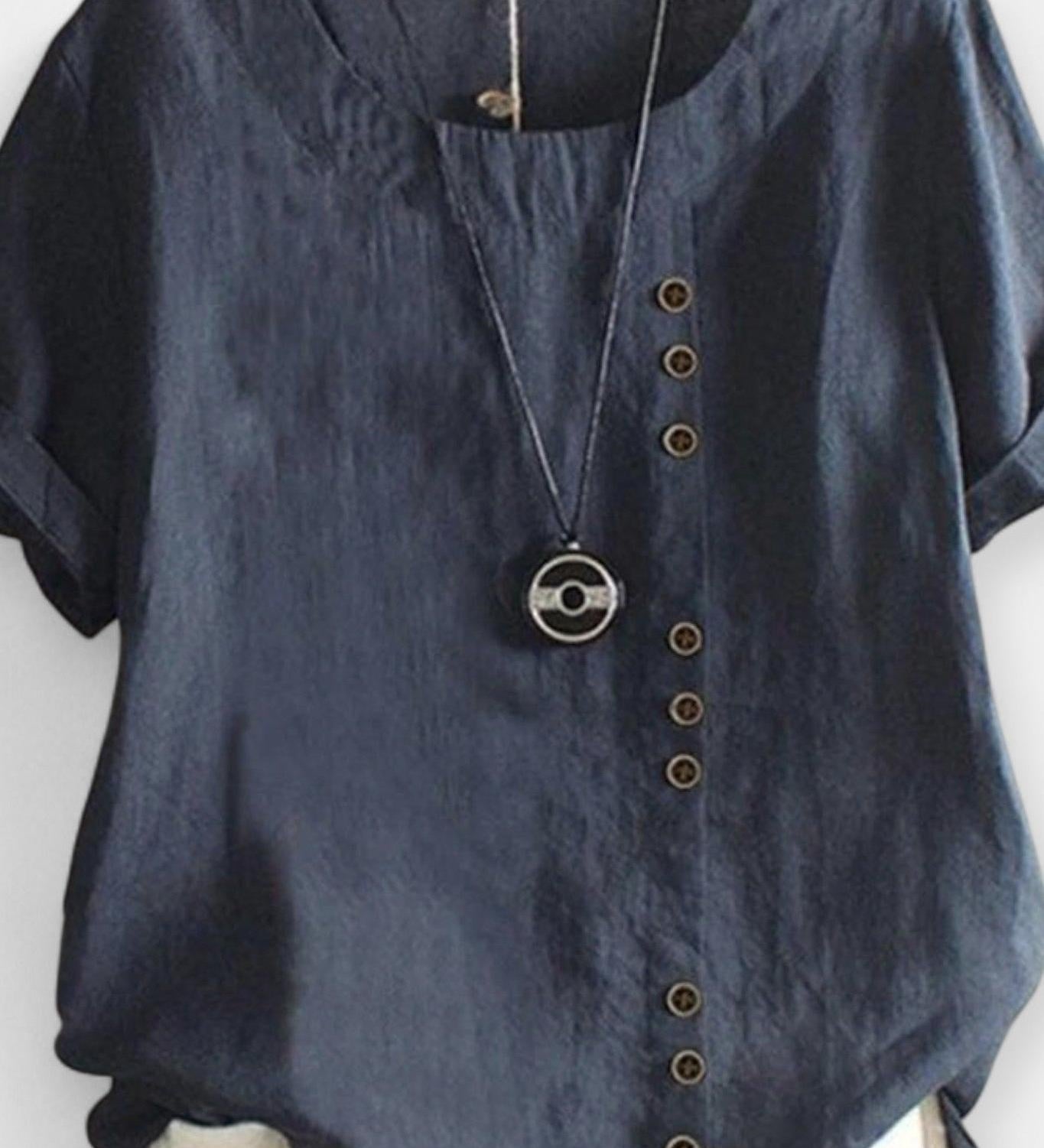 Krátký rukáv s knoflíky