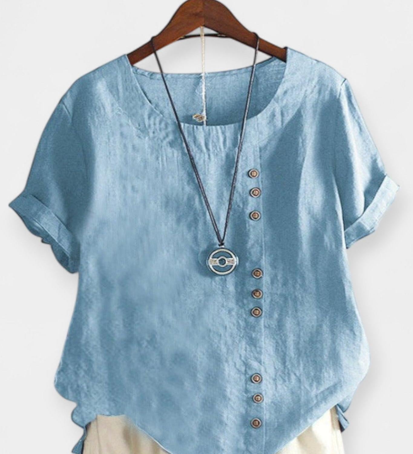 Krátký rukáv s knoflíky