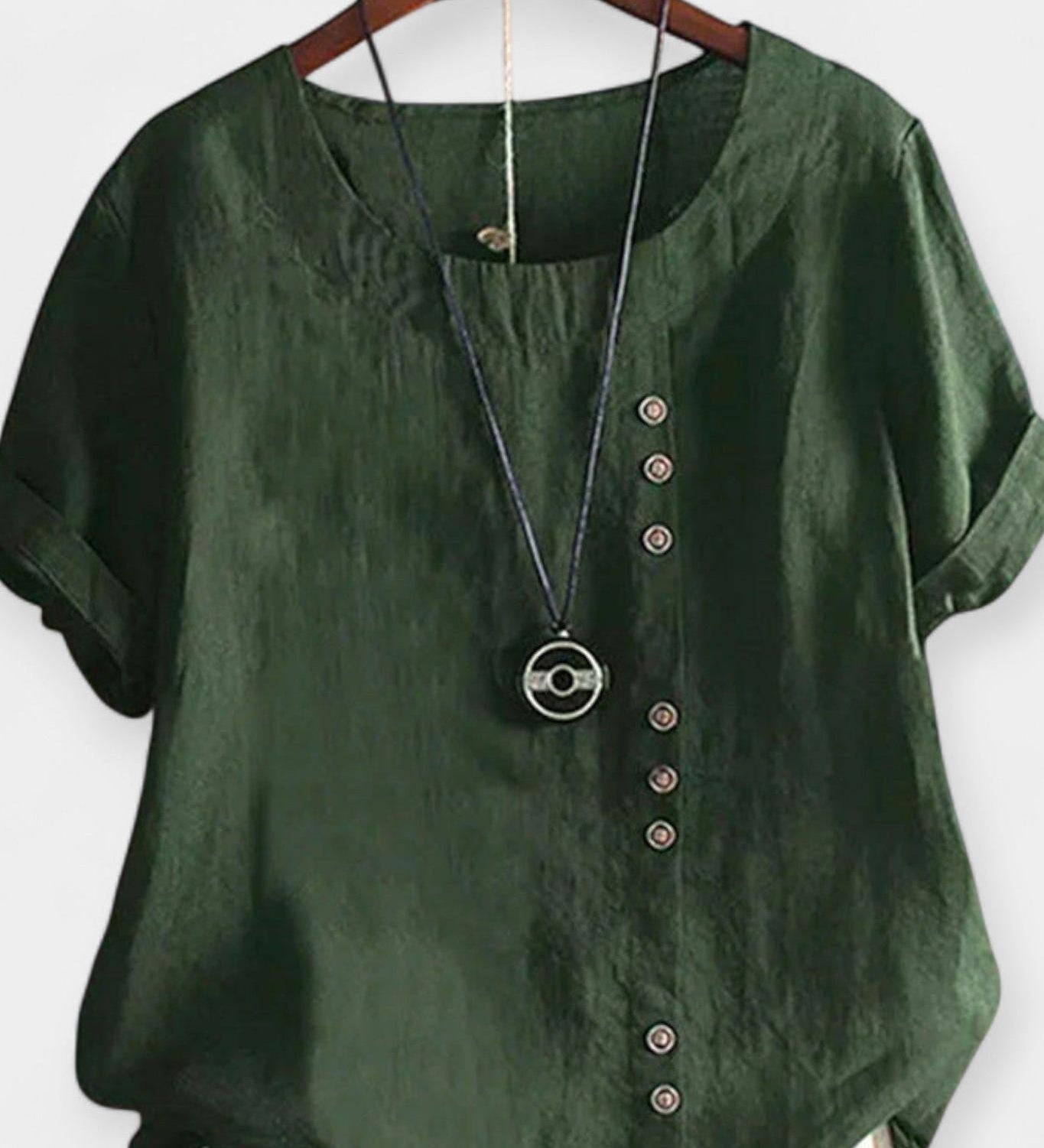 Krátký rukáv s knoflíky