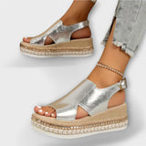 Solena - Ortopedické letní sandály na platformě