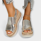 Solena - Ortopedické letní sandály na platformě