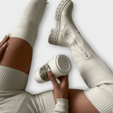 Lureva - Overknee boty s robustní podrážkou