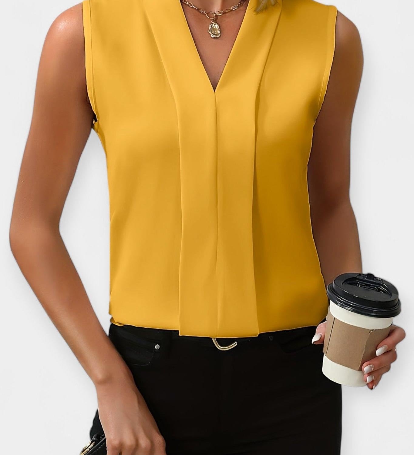 Stylový top bez rukávů