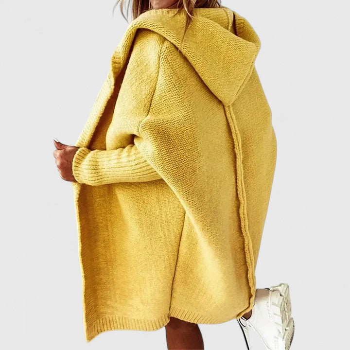 Daniela – Dlouhý cardigan s capucí