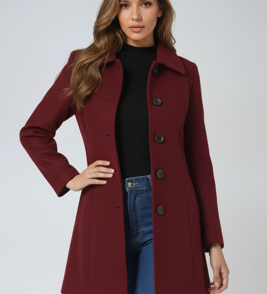 Josephine - Single Breasted Winter Trench Coat