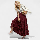 Elegantní Sukně s Tylovou Dekorativní Detail