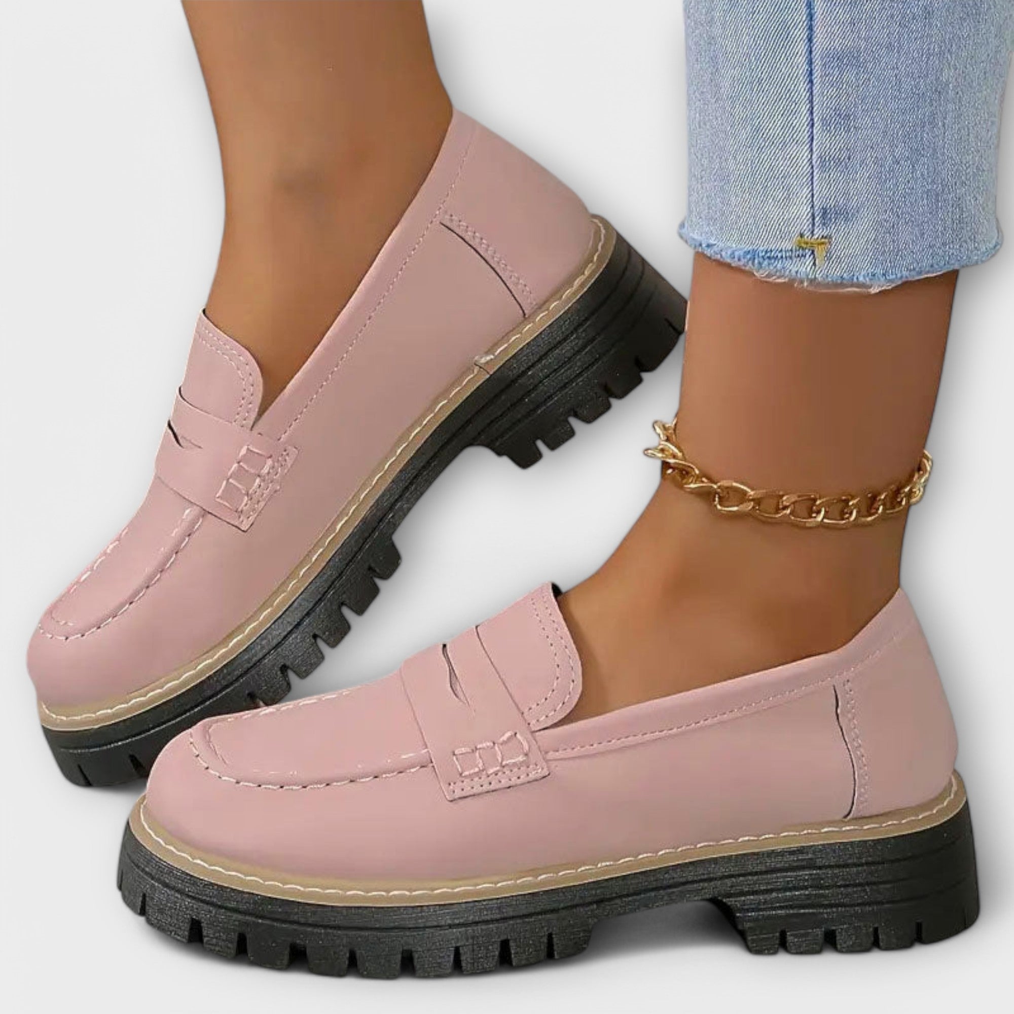 Primrose - Retro platformové mokasíny